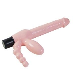 VIBRATORE STIMOLATORE ANALE SENZA FILI TPR - 25.4CM
