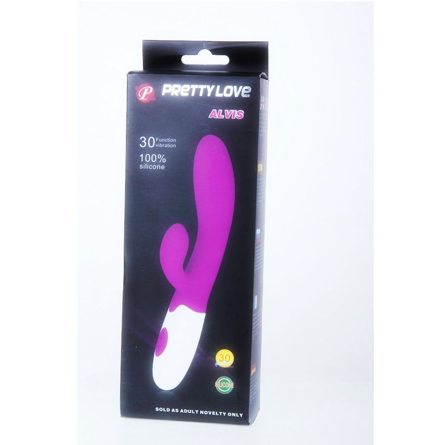 VIBRATORE CON STIMOLATORE CLITORIDEO - PRETTY LOVE FLIRTATION - ALVIS