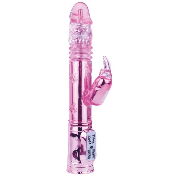 VIBRATORE ROTANTE THROBBING BUNNY - ROSA