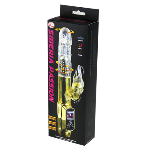 VIBRATORE 5 FUNZIONI LYBAILE RABBIT SIBERIA PASSION GOLD