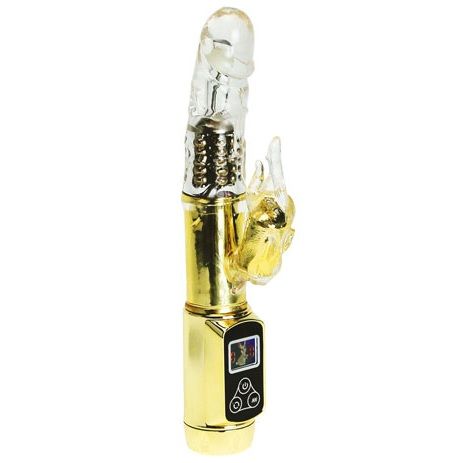 VIBRATORE 5 FUNZIONI LYBAILE RABBIT SIBERIA PASSION GOLD