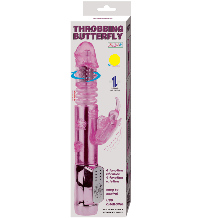 VIBRATORE MULTIFUNZIONI LY-BAILE U.S. RABBIT THROBBING MARIPOSA
