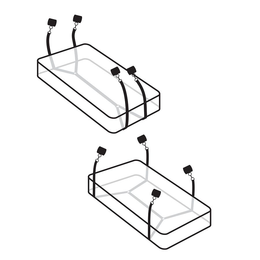 FETISH FANTASY WRAPAROUND MATTRESS RESTRAINTS.