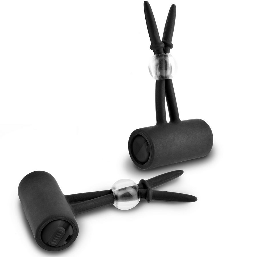 LACCI PER CAPEZZOLI IN SILICONE VIBRANTI - FANTASY FETISH