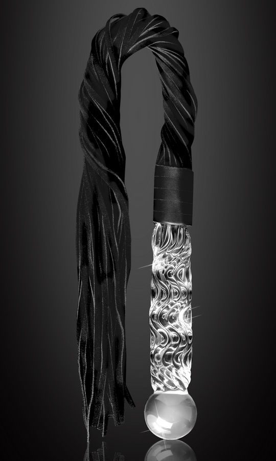 MASSAGGIATORE IN VETRO SOFFIATO A MANO ICICLES NUMERO 38