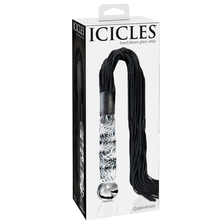 MASSAGGIATORE IN VETRO SOFFIATO A MANO ICICLES NUMERO 38