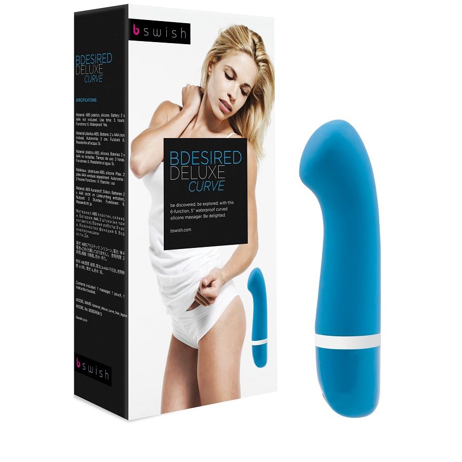 MASSAGGIATORE CURVO BDESIRED DELUXE - BLU LAGUNA
