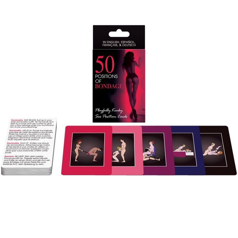 GIOCO DI CARTE 50 POSIZIONI BONDAGE ES / EN / DE / FR