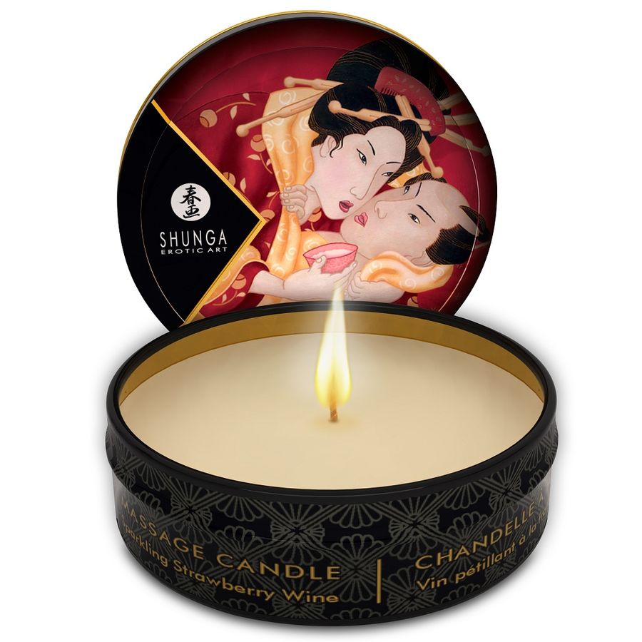 CANDELA DA MASSAGGIO MINI CAREZZA A LUME DI CANDELA + DISPLAY
