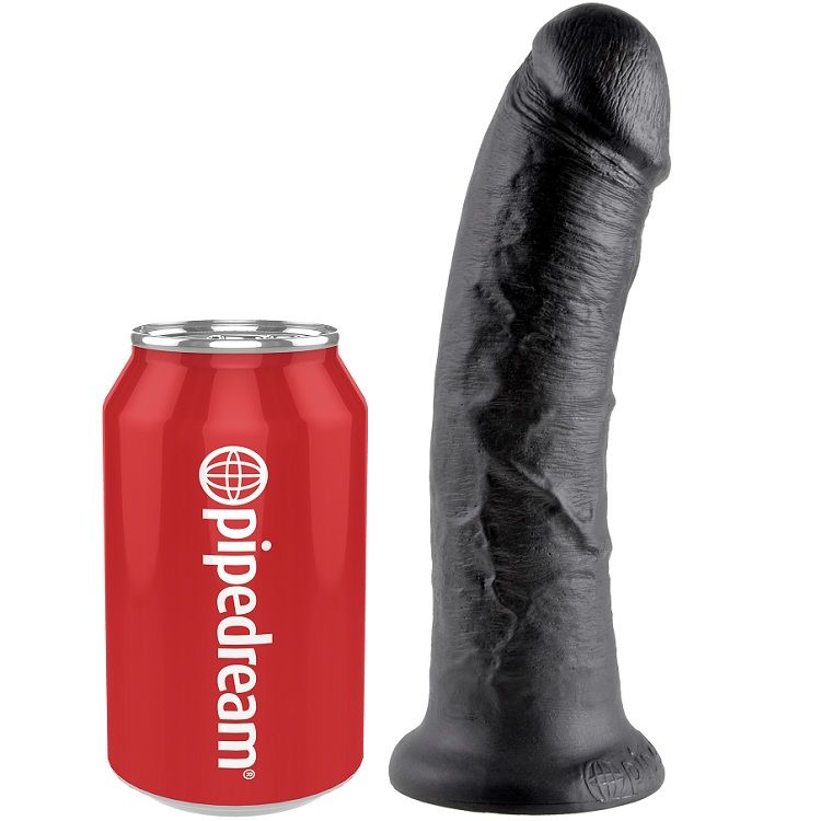 KING COCK 8" PENE NERO 20.3 CM