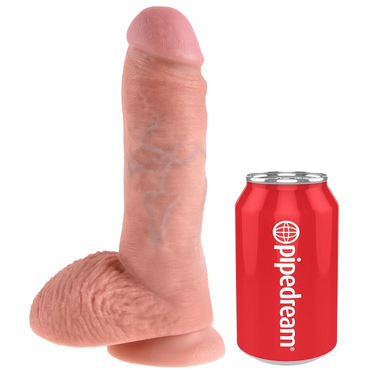 KING COCK 8 "COCK CARNE CON PALLINE 20,3 CM