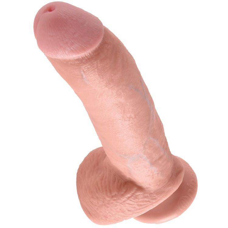 KING COCK 9 "PENE COLOR CARNE CON PALLINE 22,9 CM