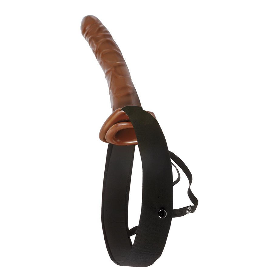 IMBRACATURA REGOLABILE CON DILDO 22 CM FETISH FANTASY - MARRONE