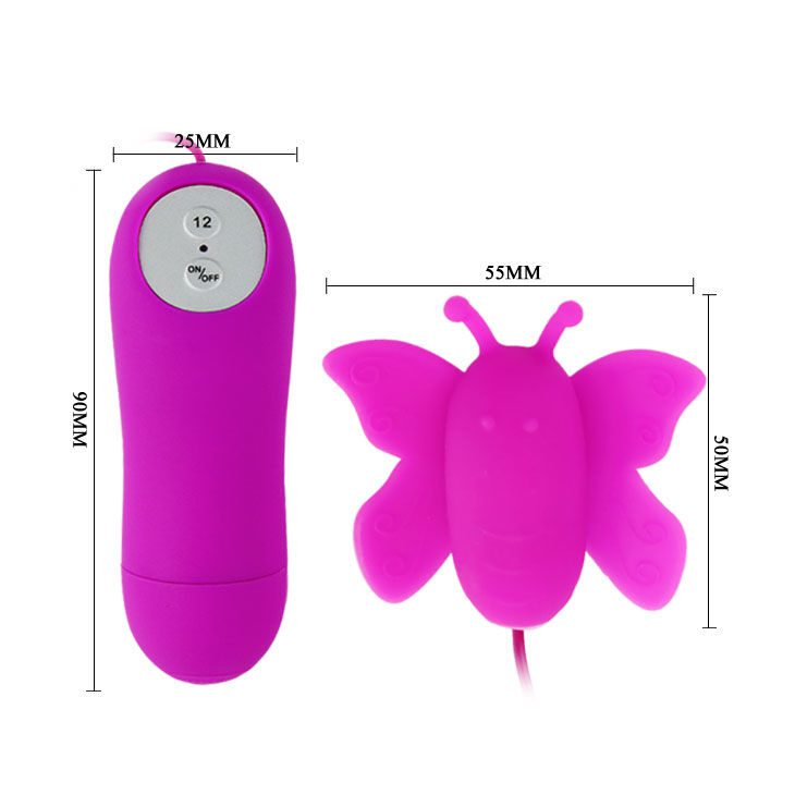 VIBRATORE A FARFALLA 12 VELOCITA LOVE EGGS PINK