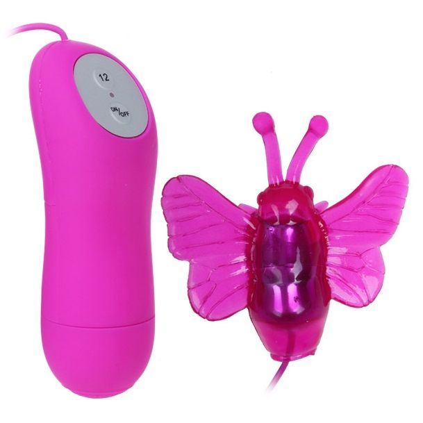 VIBRATORE 12 FUNZIONI CON FARFALLA STIMOLATORE CUTE SECRET