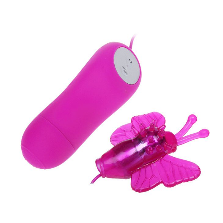 VIBRATORE 12 FUNZIONI CON FARFALLA STIMOLATORE CUTE SECRET