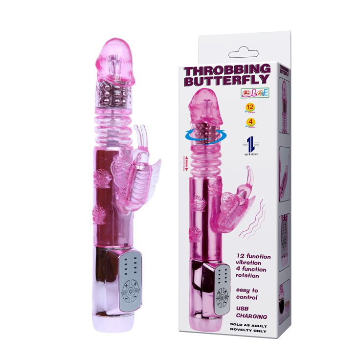 VIBRATORE MULTIFUNZIONI LY-BAILE U.S. RABBIT THROBBING MARIPOSA