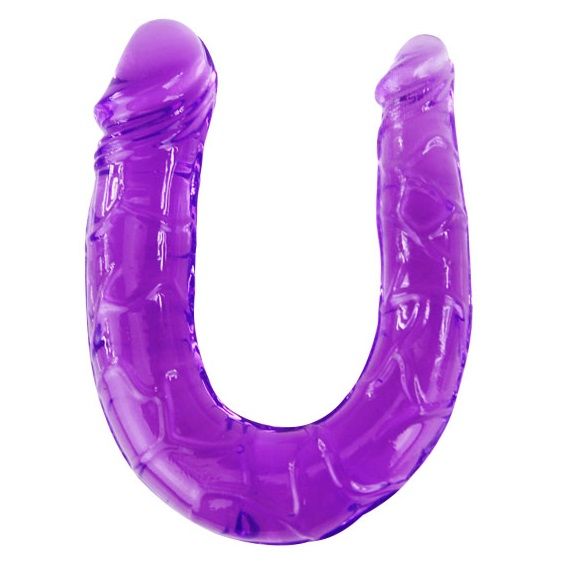 DILDO DOBLE EN GELATINA FLESSIBILE LILLA