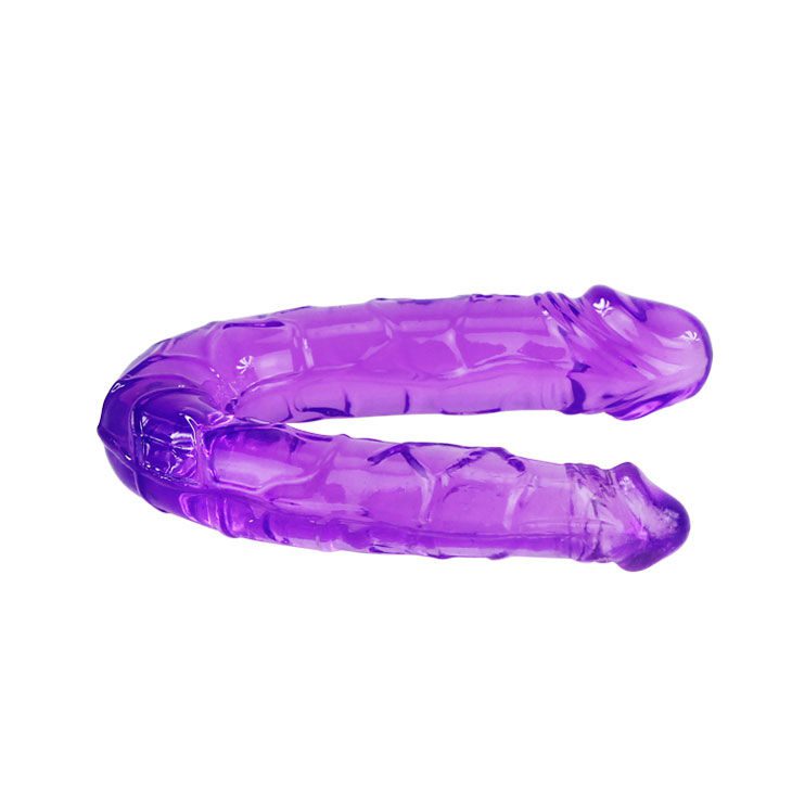 DILDO DOBLE EN GELATINA FLESSIBILE LILLA