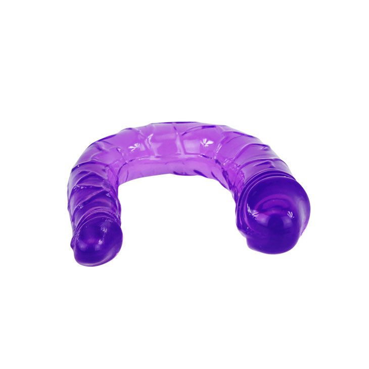 DILDO DOBLE EN GELATINA FLESSIBILE LILLA