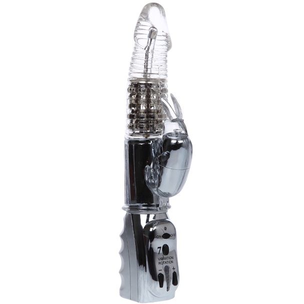 VIBRATORE ROTANTE TRASPARENTE BAILE AMOUR 26.5CM