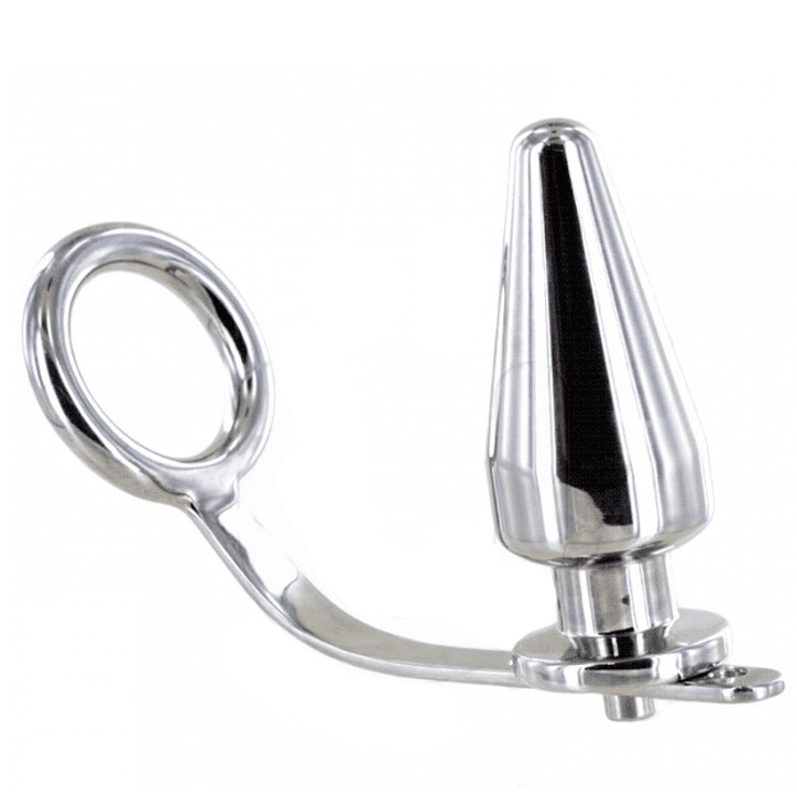 RUBINETTO IN METALLO CON PLUG ANALE 80 X 55 MM