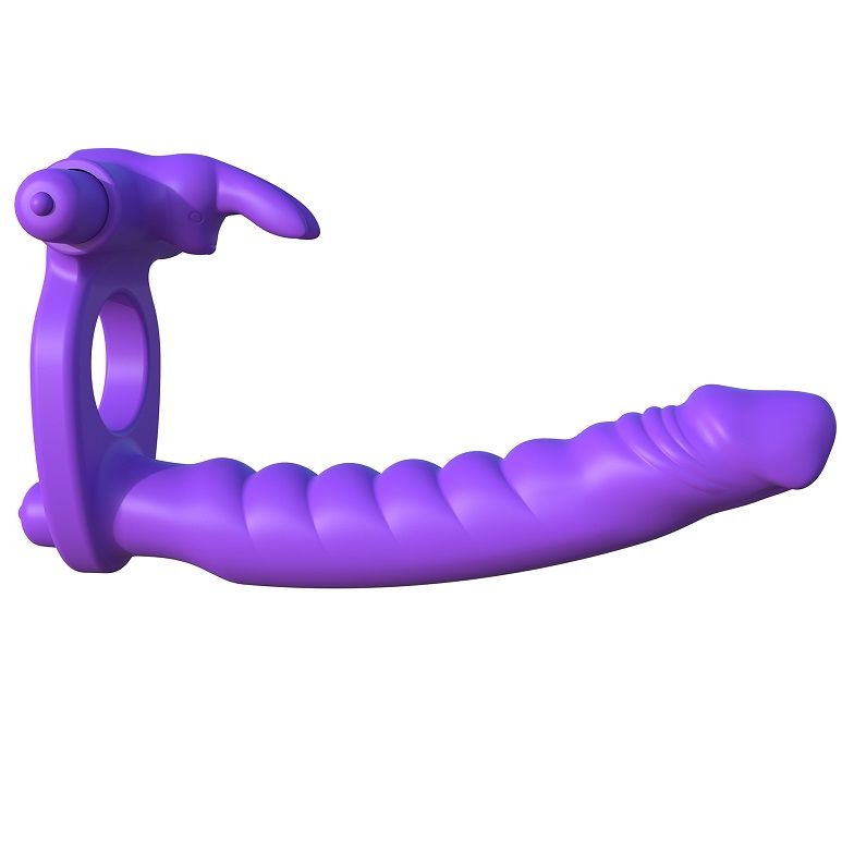 DOPPIO PENETRATORE VIBRANTE IN SILICONE FANTASY C-RINGZ