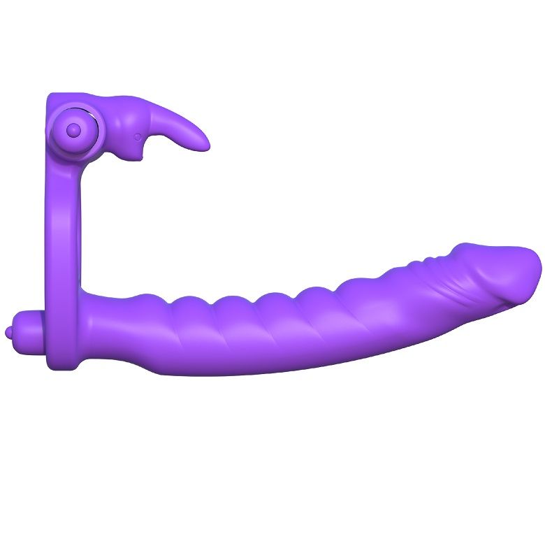 DOPPIO PENETRATORE VIBRANTE IN SILICONE FANTASY C-RINGZ