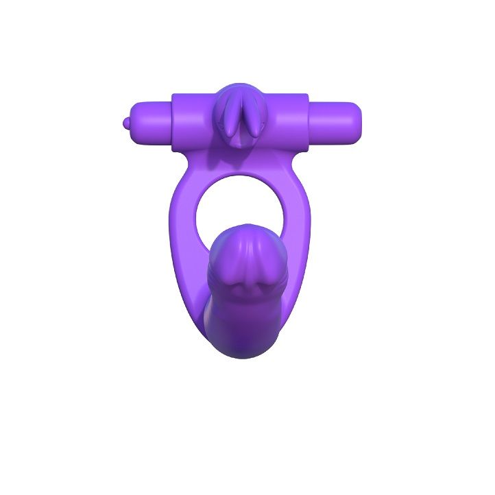 DOPPIO PENETRATORE VIBRANTE IN SILICONE FANTASY C-RINGZ