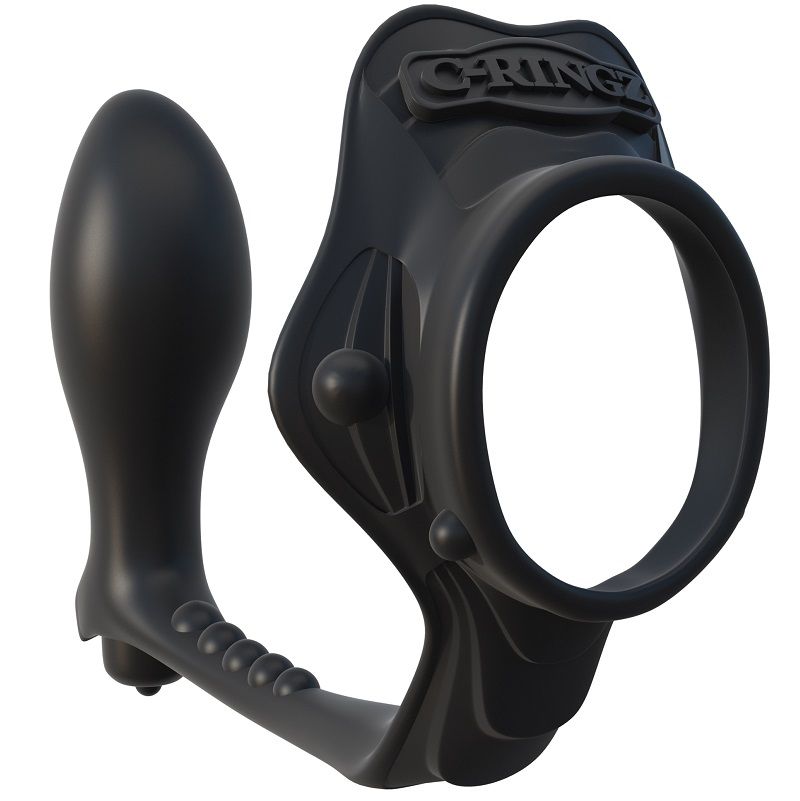 ANELLO PER FALLO CON STIMOLATORE PROSTATICO FANTASY C-RINGZ ROCK HARD ASS-GASM