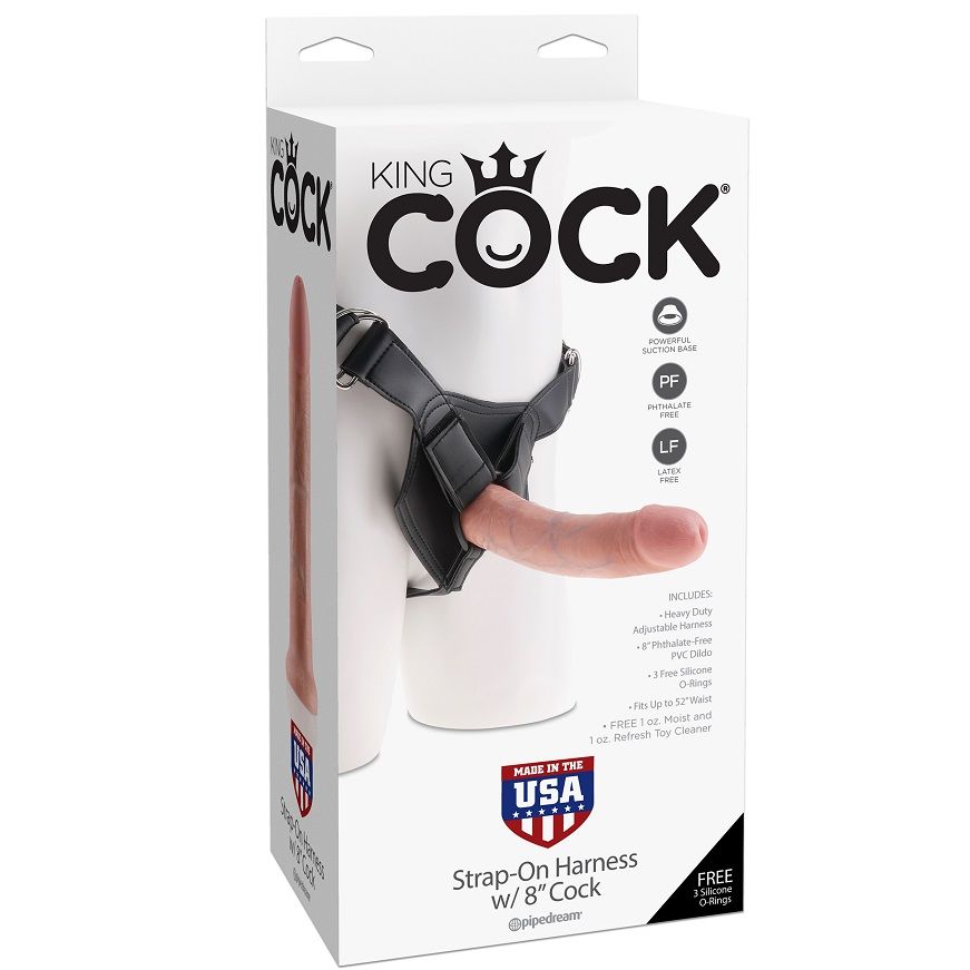 KING COCK HARNESS 8 "COCK