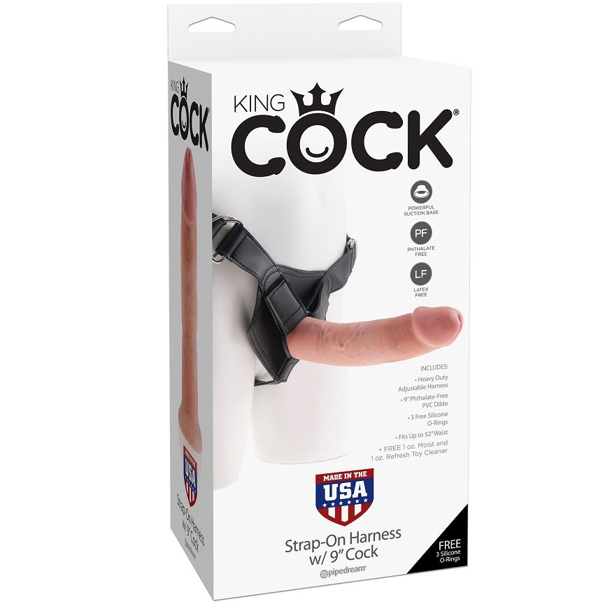 KING COCK HARNESS 9 "COCK