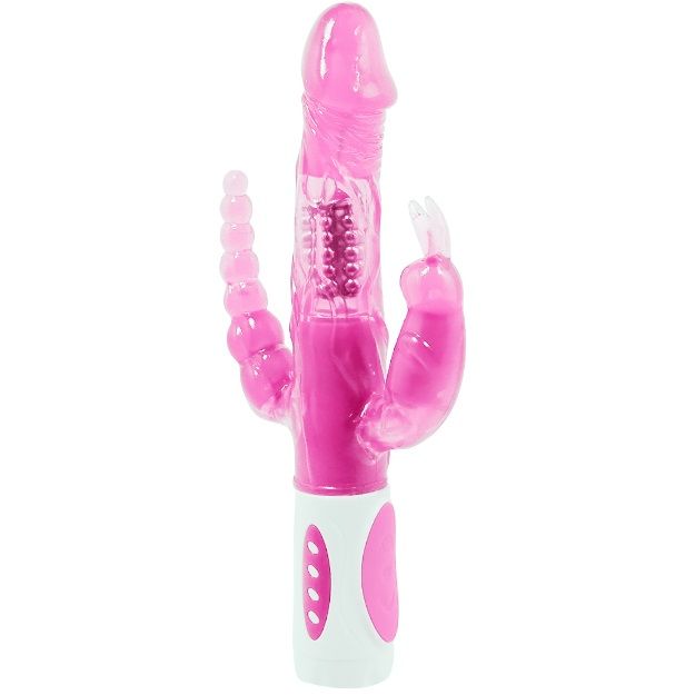 VIBRATORE ROTANTE MULTIFUNZIONE PRETTY BUNNY TRIPLE