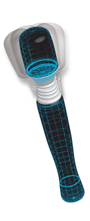 MINI DILDO MASSAGGIATORE NERO - WANACHI