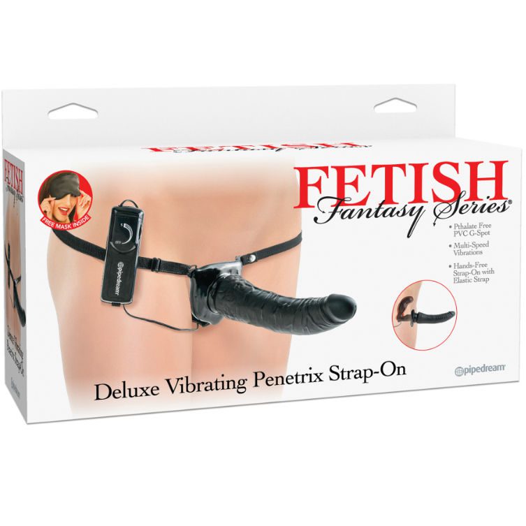 DOPPIO DILDO STRAP-ON PER GIOCHI DI COPPIA FETISH FANTASY SERIES DELUXE VIBRANTE