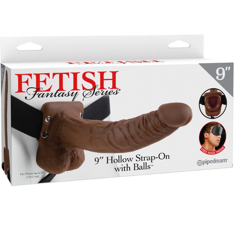 IMBRACATURA CON DILDO FETISH FANTASY SERIES - MAN 22.9 CM - MARRONE