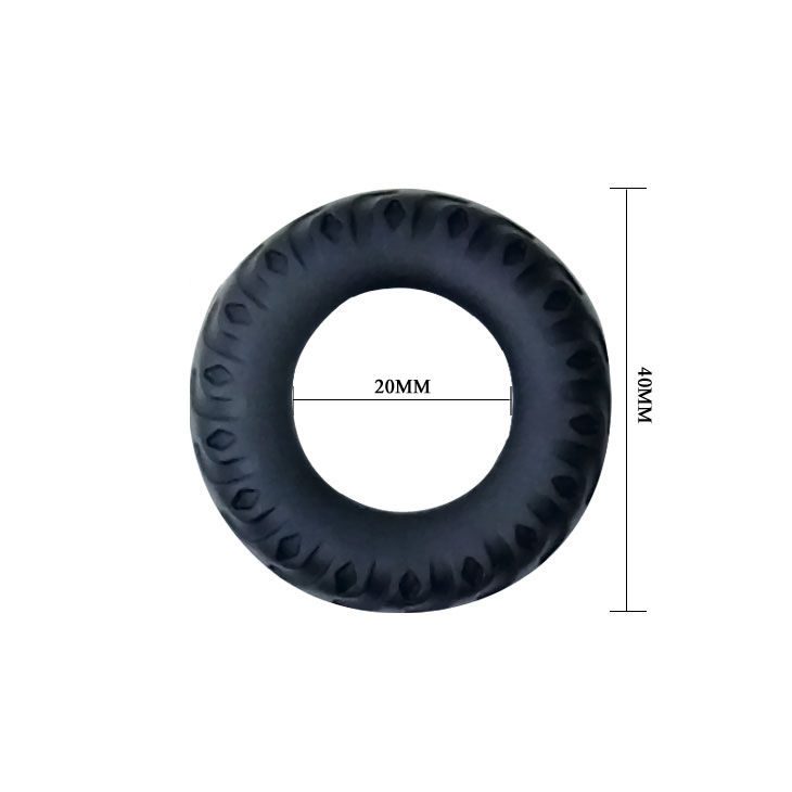 ANELLO FALLICO BAILE TITAN - BLACK GREEN - DIAM. 2CM