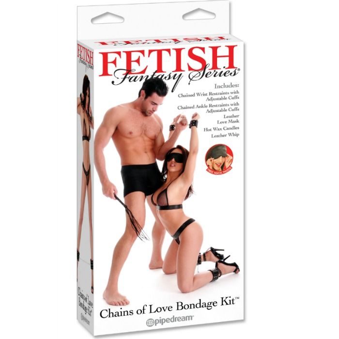 KIT CATENE D'AMORE PER GIOCHI BONDAGE FETISH FANTASY