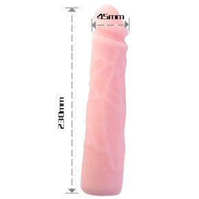 DILDO IN SILICONE TACTO PIEL REALISTICO 23 CM