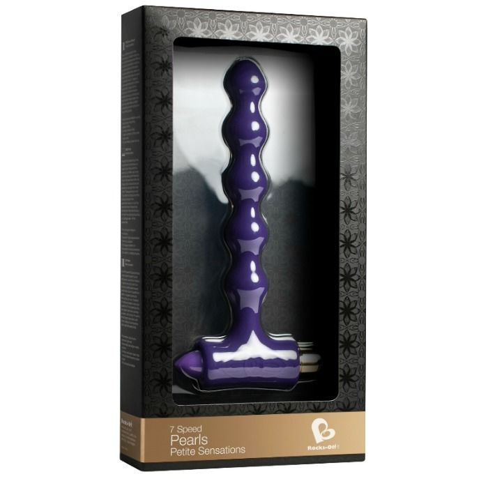 STIMOLATORE ANALE PETITE SENSATIONS PEARLS ROCKS-OFF - VIOLA