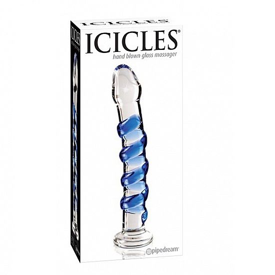MASSAGGIATORE IN VETRO SOFFIATO A MANO - ICICLES NUMERO 05