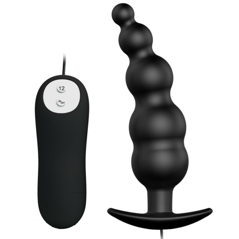 PLUG ANALE CON TELECOMANDO IN SILICONE - NERO