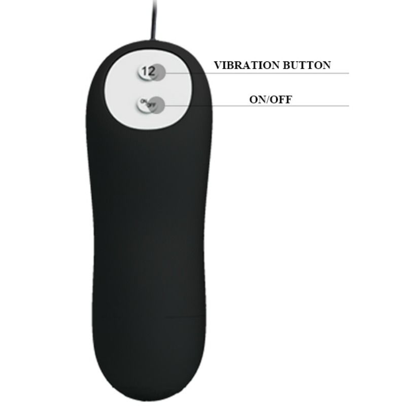 PLUG ANALE CON TELECOMANDO IN SILICONE-NERO