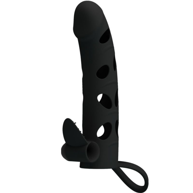 MANICOTTO VIBRANTE PER STIMOLARE PENE E CLITORIDE PRETTY LOVE IN SILICONE - 15.2 CM
