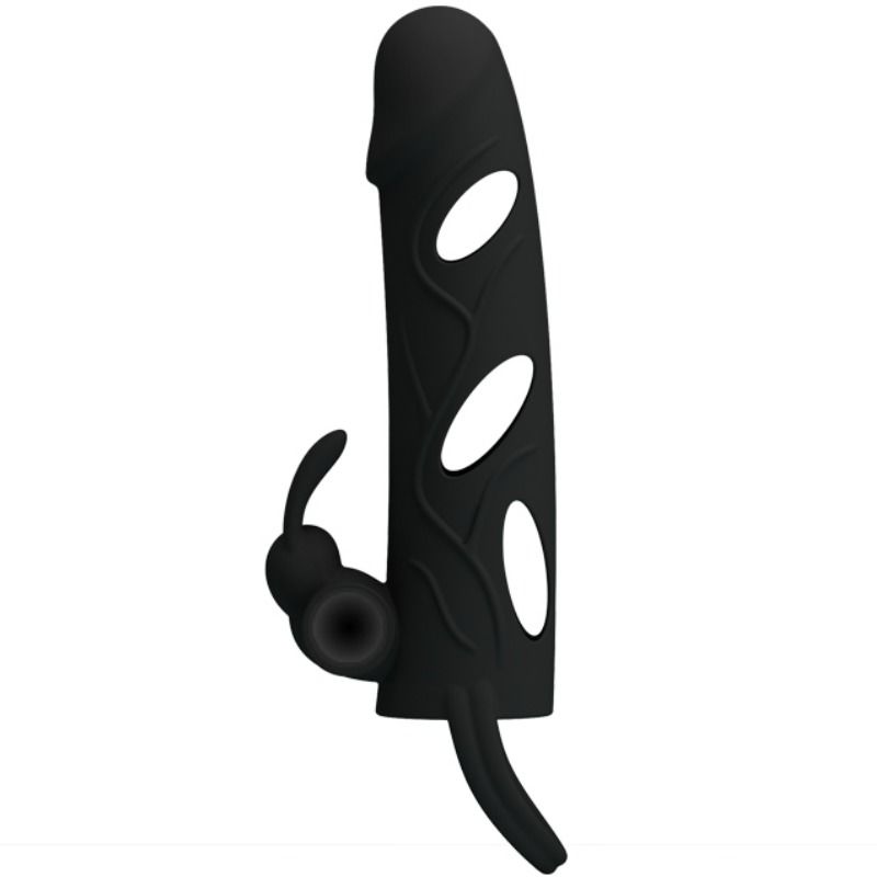 ESTENSORE FALLICO IN SILICONE CON VIBRAZIONE PRETTY LOVE - 14 CM