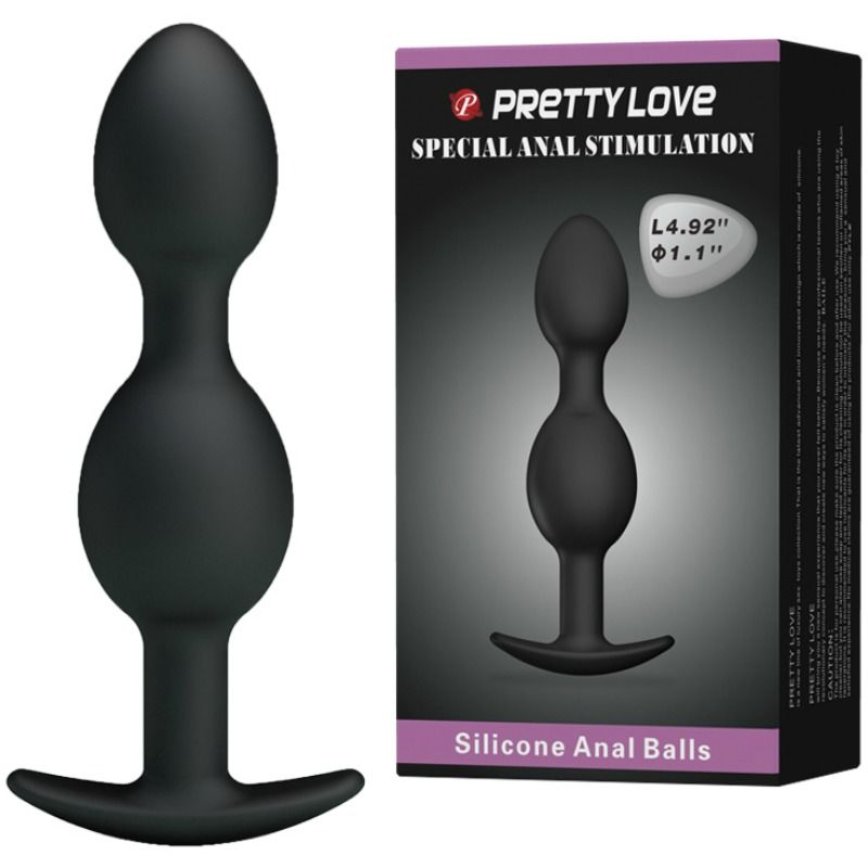 PLUG ANALE IN SILICONE 12.5 CM  NERO