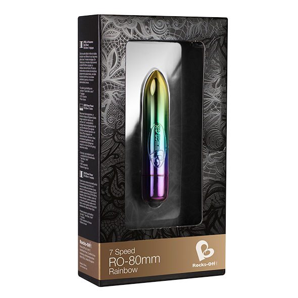 VIBRATORE ROCKS-OFF - ARCOBALENO RO-80MM 7 VELOCITÀ