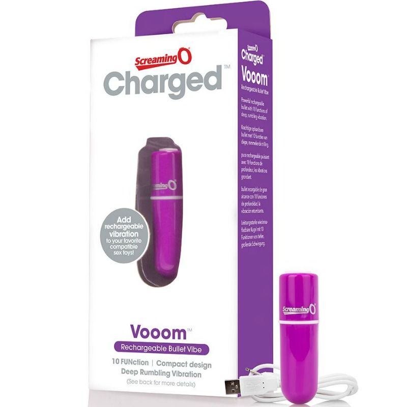 VIBRATORE RICARICABILE SCREAMING-O VOOOM - COLORE VIOLA
