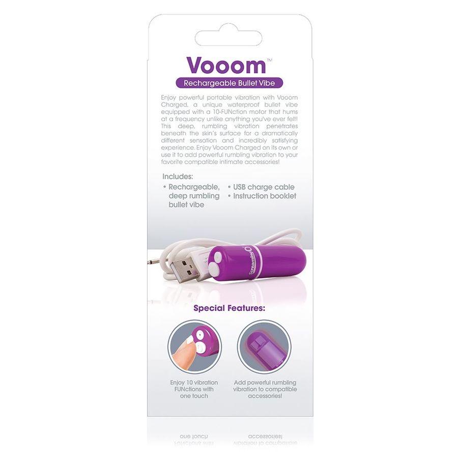 VIBRATORE RICARICABILE SCREAMING-O VOOOM - COLORE VIOLA
