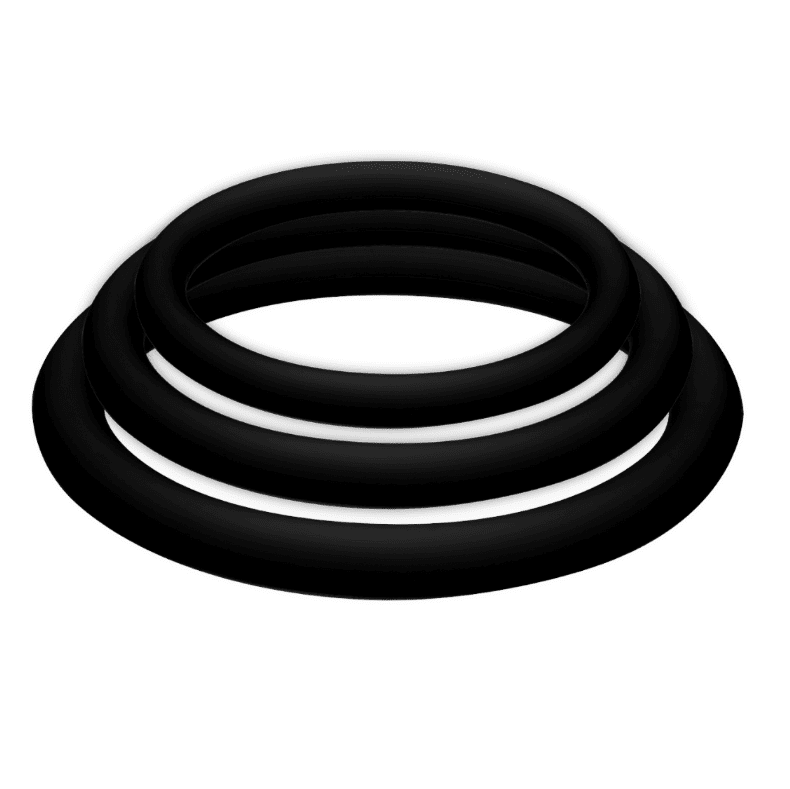 SET 3 ANELLI S-M-L POTENZ PLUS - NERO